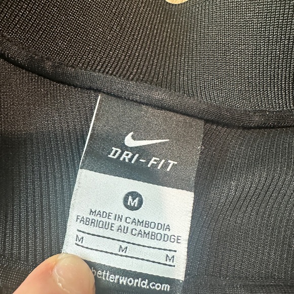 Nike Men’s Dri-Fit Full Zip Jacket Size Medium Black - Picture 6 of 12